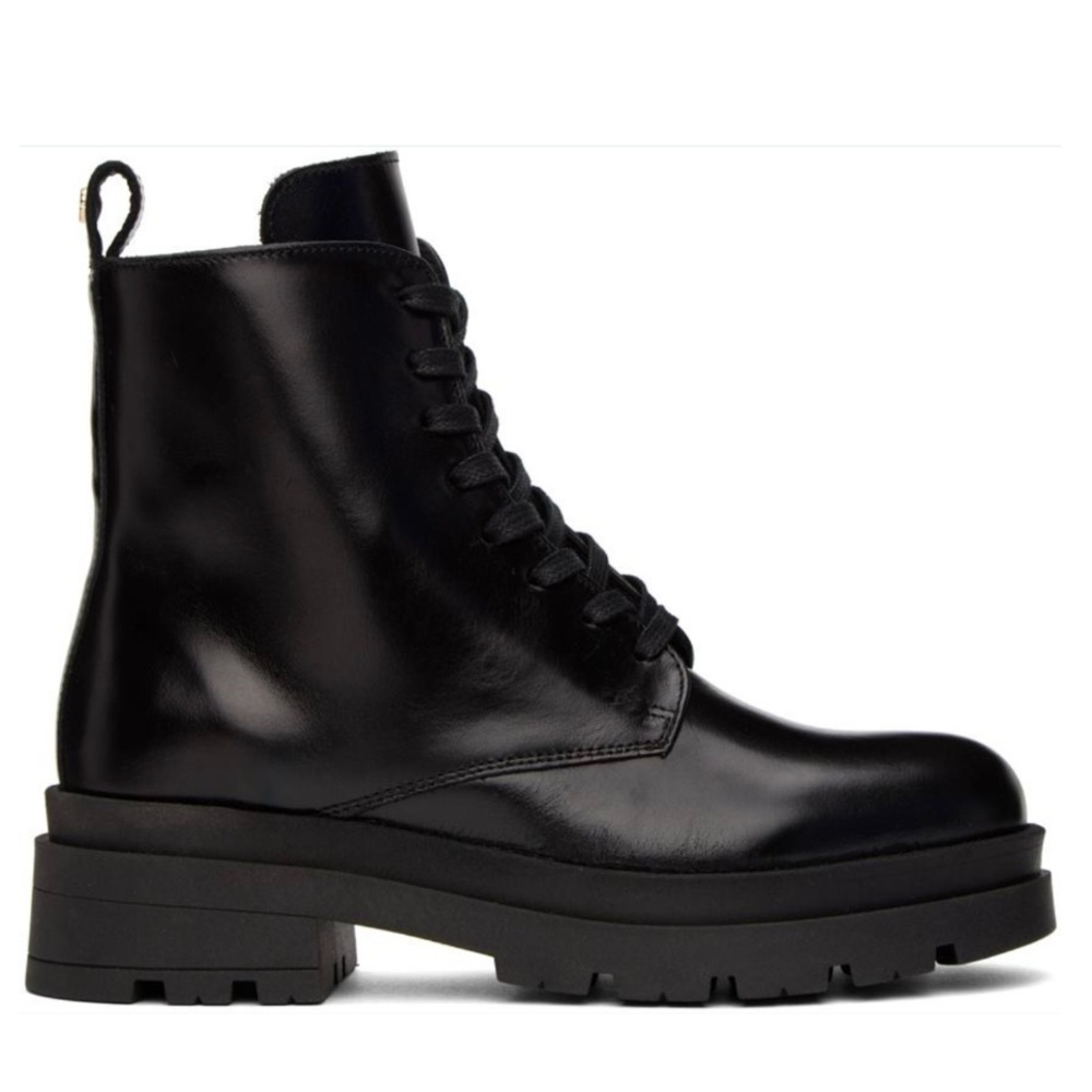 Anine Bing Luc Combat Boots in Black size 37 leather